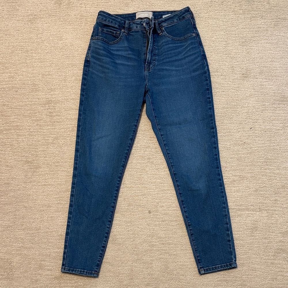 Everlane High-Rise Skinny Jeans in Blue